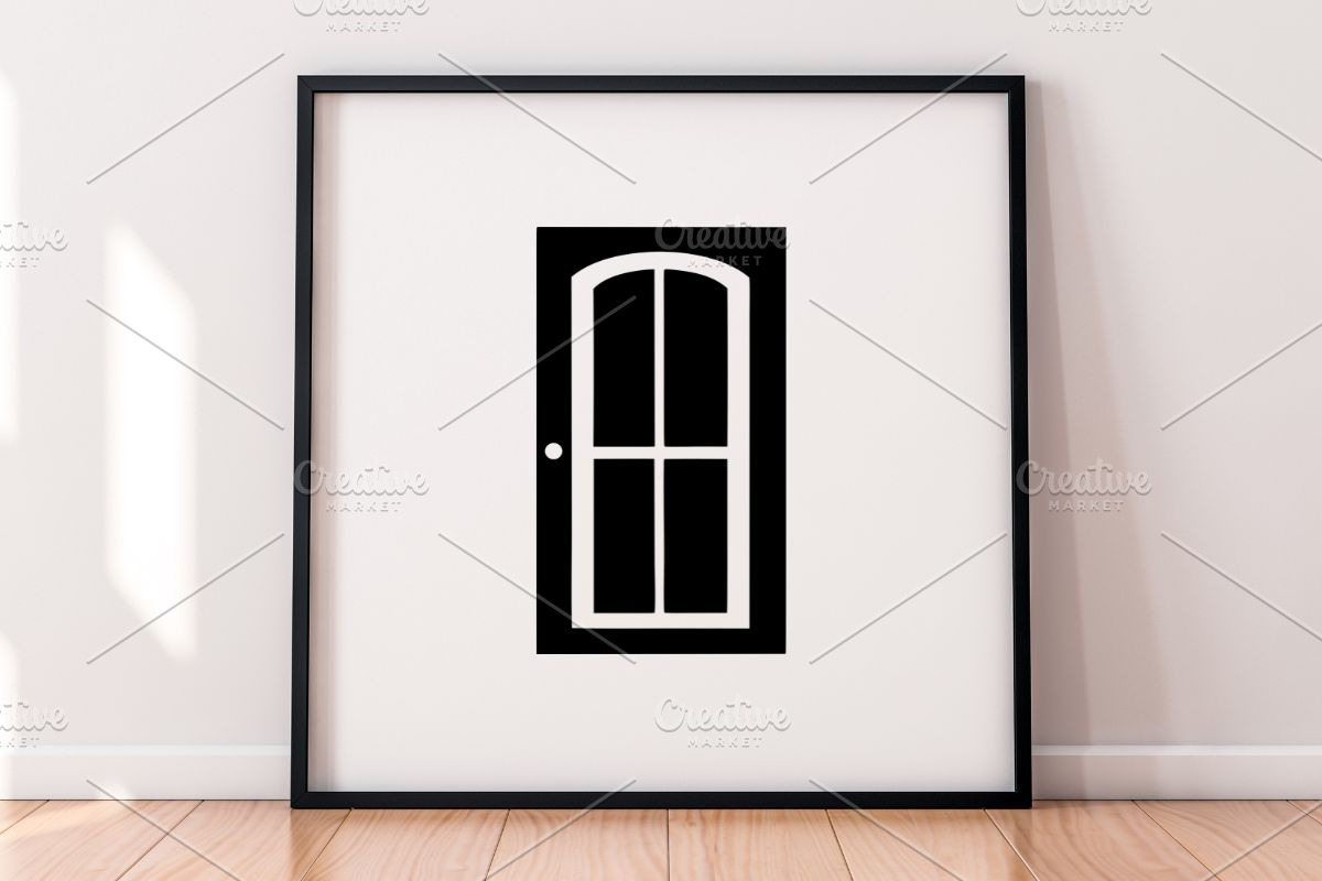 Door Silhouette SVG, a Decorative Illustration by newminddesign (Photo 4 of 5)