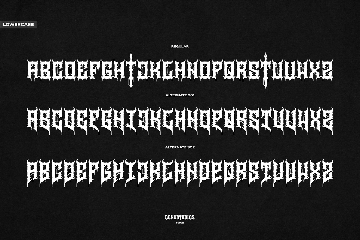 Mortaly Sword | Death Metal Typeface, a Blackletter Font by Denustudios (Photo 12 of 12)