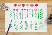 Watercolor Art & Pattern Brushes, a Brush Add-On by Olya Creative (Thumbnail 6 of 9)