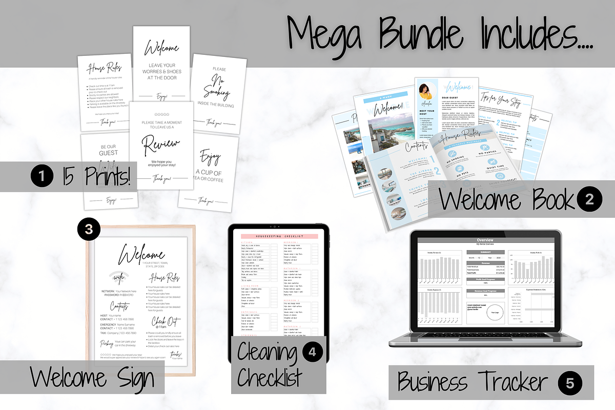 The Ultimate Airbnb Host BUNDLE!, a Poster Template by Templatables (Photo 2 of 11)