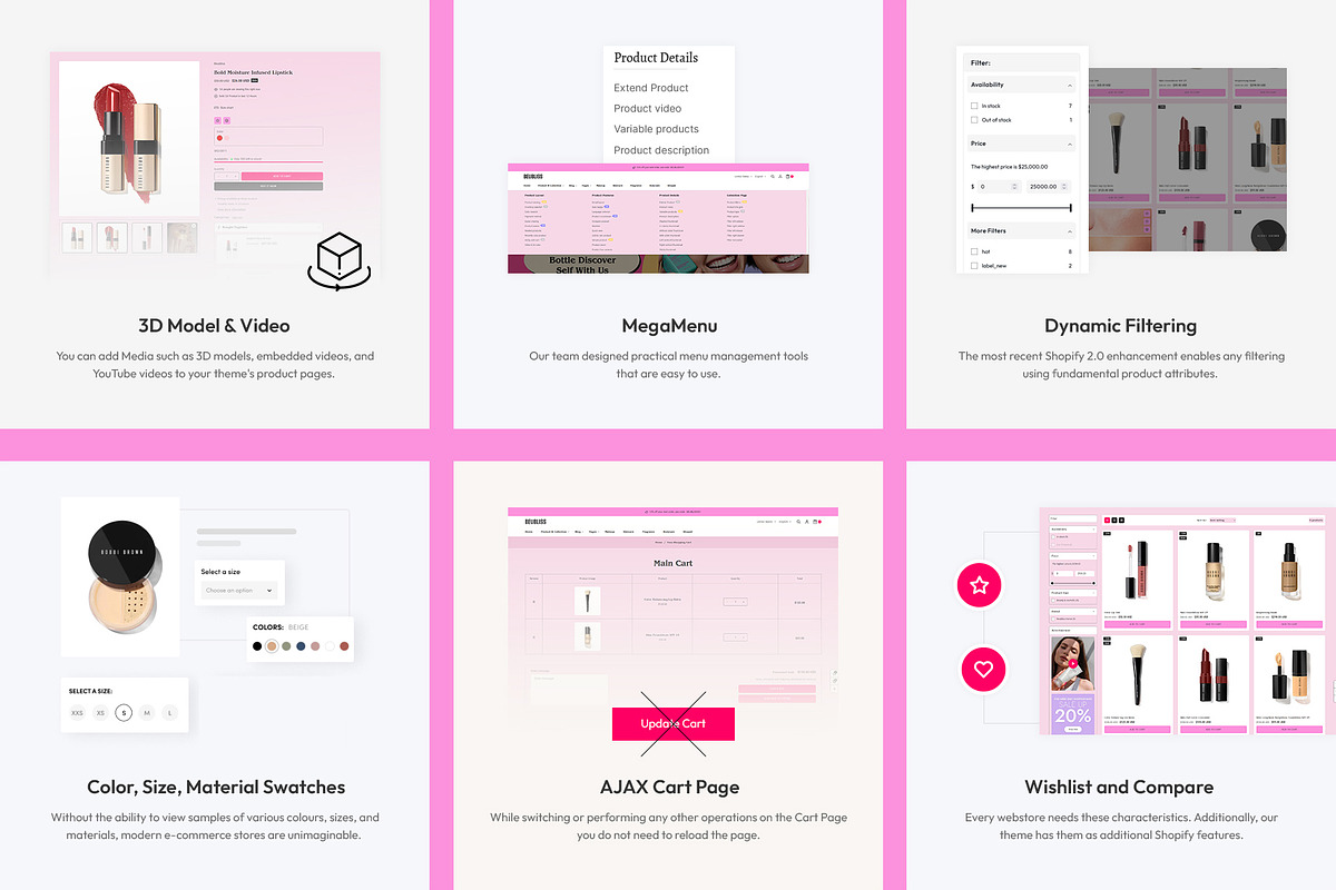 Beauty & Cosmetic Shopify Theme, a Shopify Template by LogicGo Shopify Experts (Photo 7 of 8)