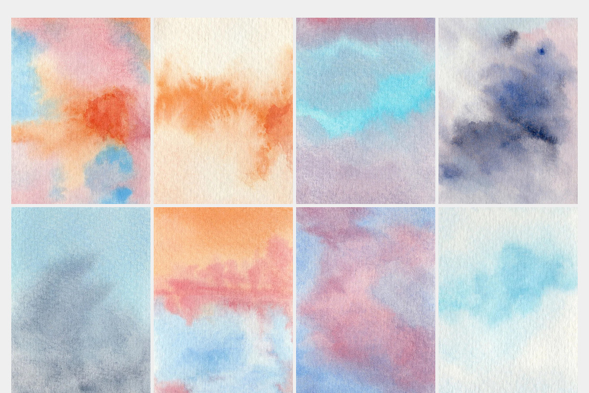 Romantic Hand-Painted Backgrounds, a Background Graphic by Enia Grace (Photo 3 of 17)