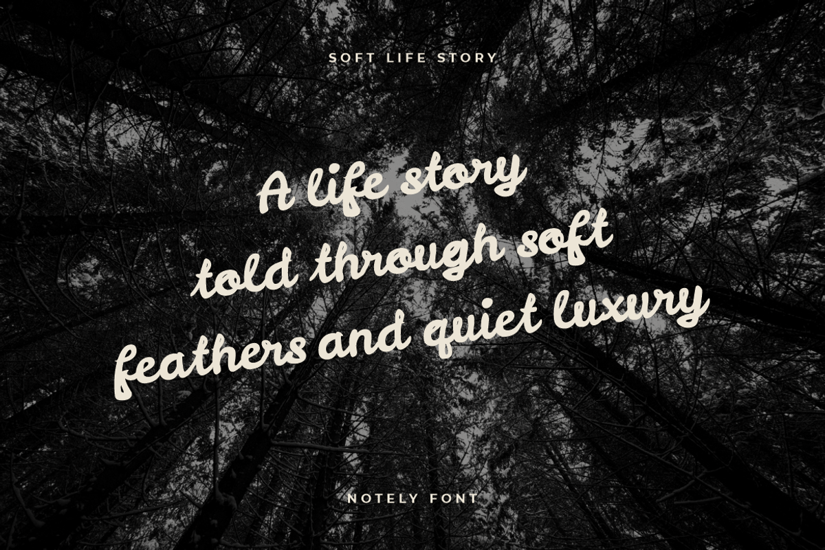Notely Bold Brush Handwriting Font, a Script Font by PutraCetol Studio (Photo 3 of 5)