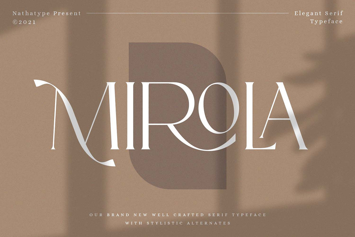 Mirola - Elegant Serif Font, a Serif Font by Nathatype (Photo 1 of 10)