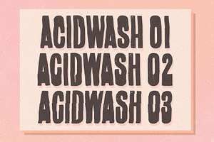 ACIDWASH Font