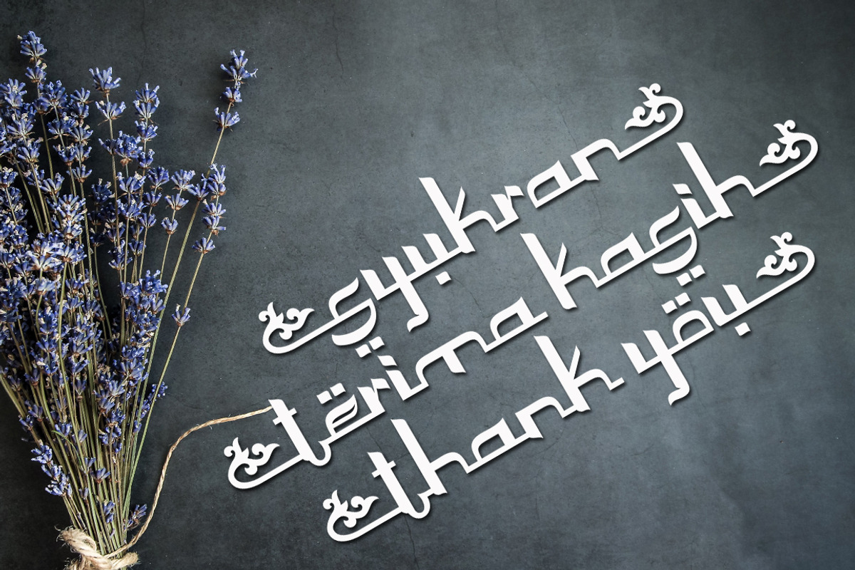 Asbatun - Arabic Style, a Script Font by Akifatype. (Photo 6 of 6)