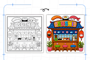 Cozy Places Coloring Book Bold &Easy, a Decorative Illustration by Design Station (Thumbnail 2 of 7)