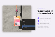 ID Card Lanyard Mockup Pack, a Merchandise Mockup by Motion-Box (Thumbnail 4 of 4)