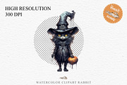 Halloween Witch Wizard Black Kitten, an Animal Illustration by Rabbit Heart (Thumbnail 2 of 10)