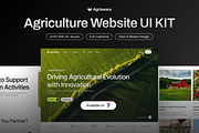 Agriswara - Agriculture Web UI KIT, an UI Kit Template by Odama (Thumbnail 1 of 6)
