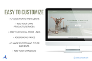 Candle Store Website for Wix, a Shopify Template by Parrot Designs (Thumbnail 4 of 4)