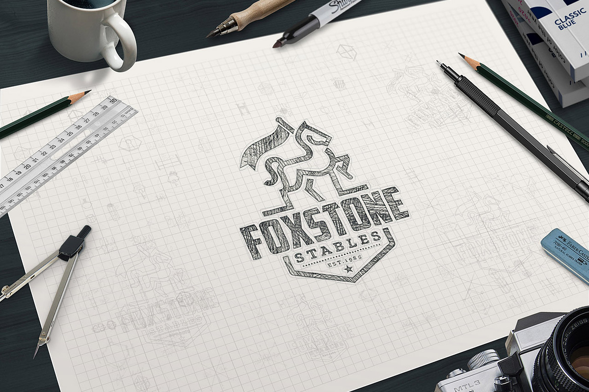 Logo Sketcher, a Pens & Pencil Mockup by g design (Photo 6 of 7)
