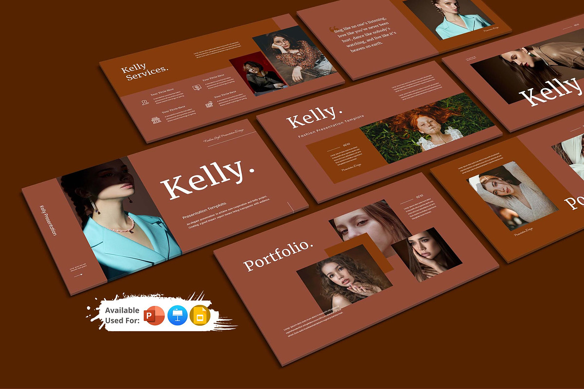 Kelly Fashion Presentation Tamplate, a Presentation Template by Analogous Temp (Photo 1 of 5)