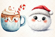 Kawaii Little Christmas Clipart Bund, an Illustration by DreamCafeArt (Thumbnail 2 of 5)
