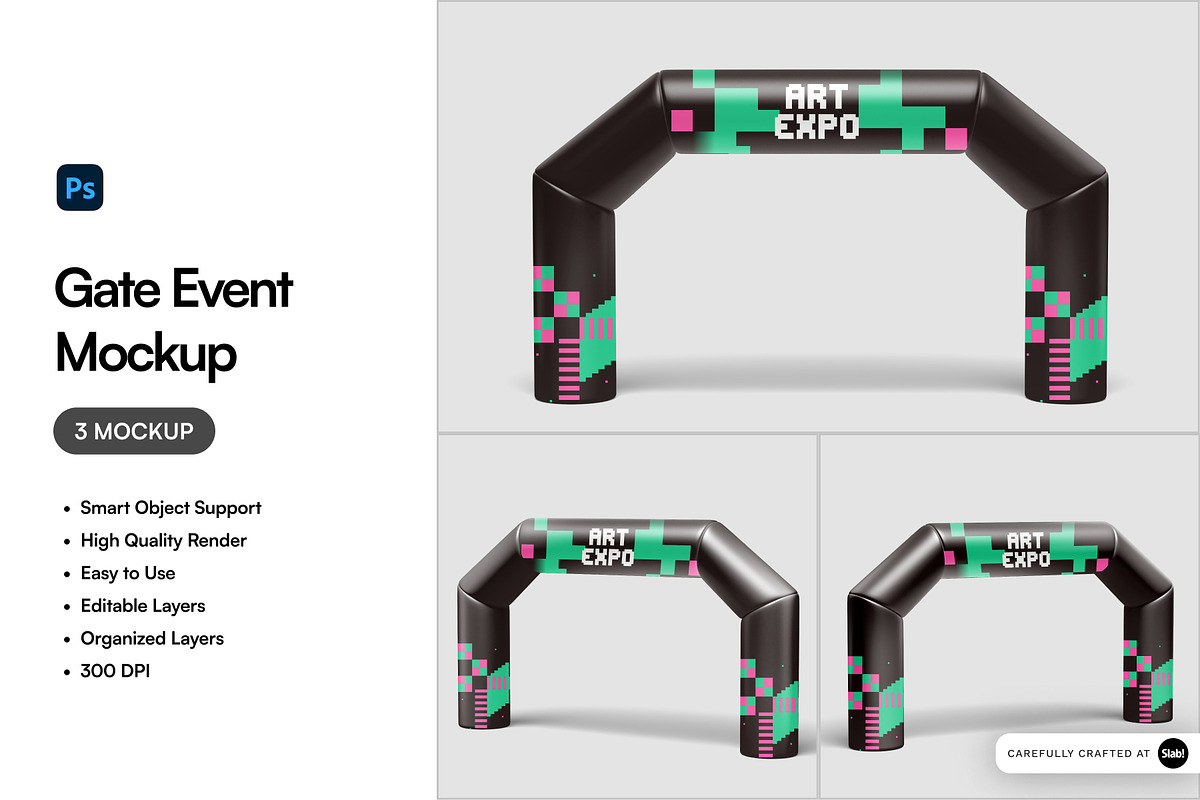 Gate Event Mockup, a Product Mockup by SLAB! Design