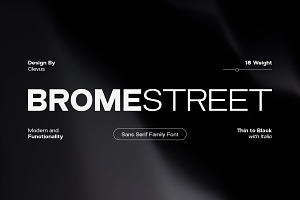 Brome Street | Family Condensed Font