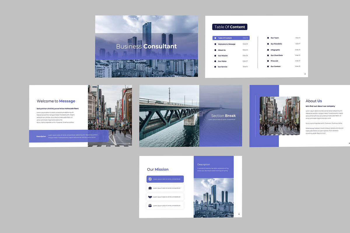 Business Consultant - PPT Template, a Presentation Template by Recreative (Photo 2 of 6)