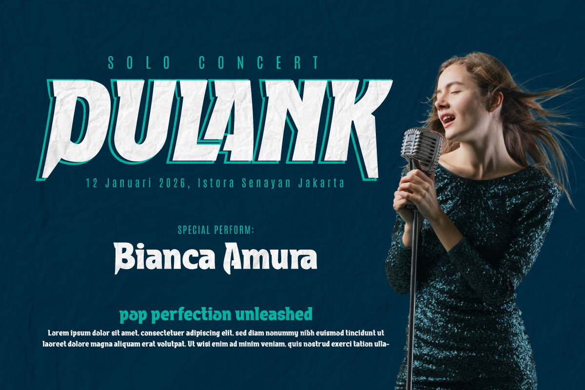 Aoolan - Music Display Font, a Sans Serif Font by twinstd (Photo 2 of 10)
