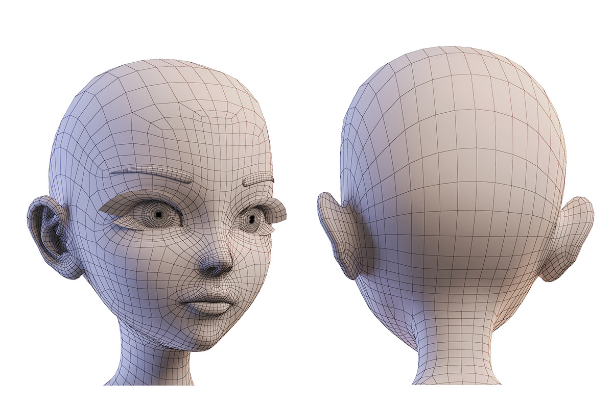 3D Stylized Girl_SG3FC, a Characters & Person 3D Model by LomellRueca (Photo 22 of 23)