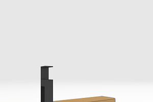 3D Model Bench Park 24