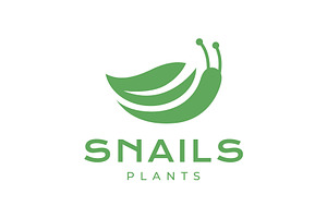 snails with shell leaf nature logo, a Branding & Logo Template by devastd