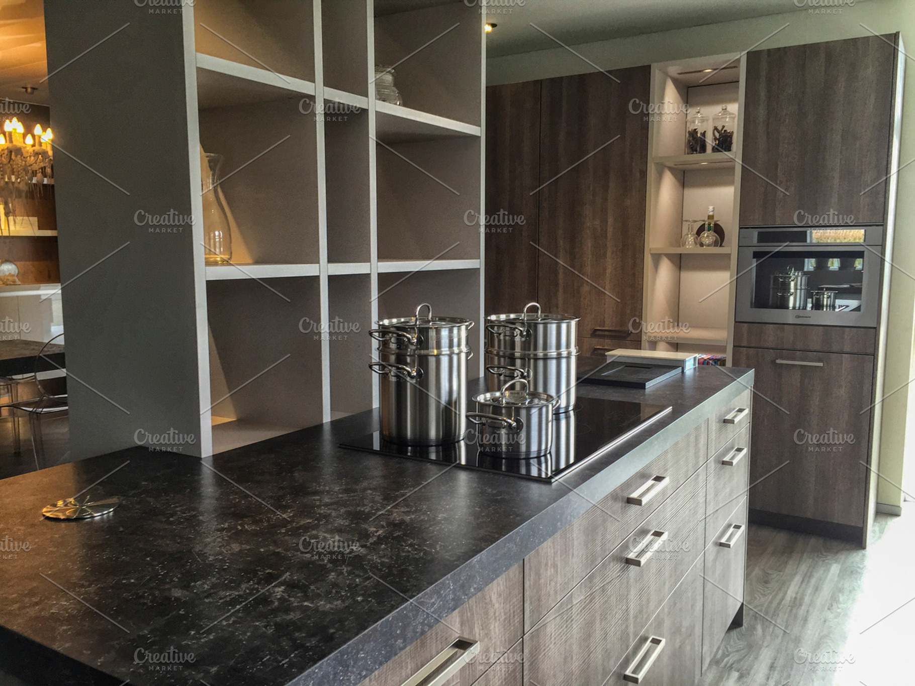 Kitchen interior stock photo containing kitchen and tile, an Architecture Photo by Patricia Hofmeester