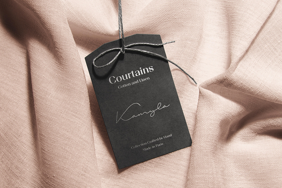 Logo Mockup Label Tag with Linen, a Product Mockup by Asylab (Photo 4 of 5)