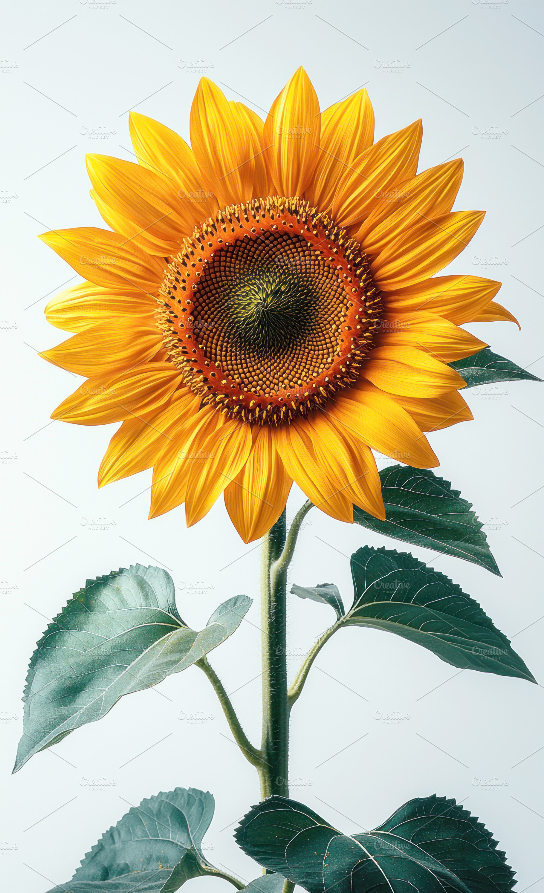 Detailed closeup of a single sunflower with vibrant yellow petal, a Nature Photo by José Manuel Gelpi