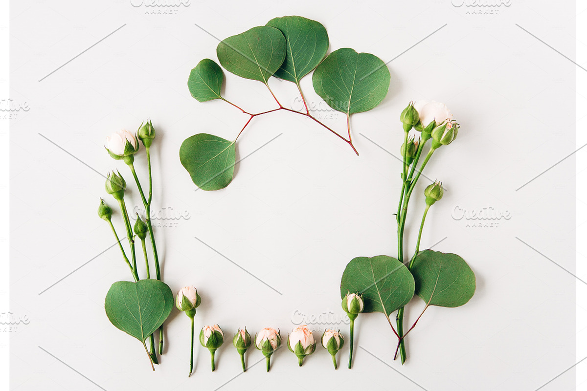 Creative floral flat lays bundle, a Print Template by Kolomiyets Viktoriya (Photo 4 of 5)