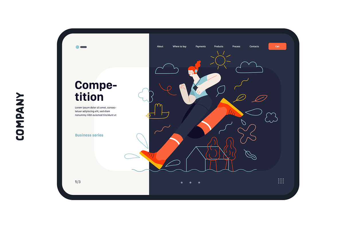 Company, flat web illustrations, a Templates & Theme by Grivina's shop (Photo 18 of 27)