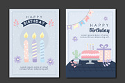 Birthday Party Cards Set, a Templates & Theme by studiogstock (Thumbnail 2 of 2)