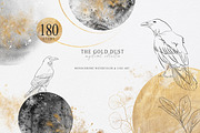 SALE! Watercolor moon collection, a Texture Illustration by Tiana Geo (Thumbnail 1 of 13)