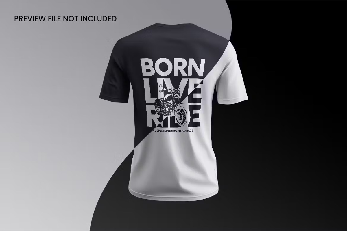 T-Shirt Front and Back Mockup, a Shirt Mockup by GearShift (Photo 2 of 3)