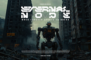 Makhlux 119 - Futuristic Typeface, a Sans Serif Font by Pengedar Seni (Thumbnail 6 of 11)