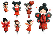 Valentine Fairy clipart, an Illustration by Designworld (Thumbnail 2 of 3)