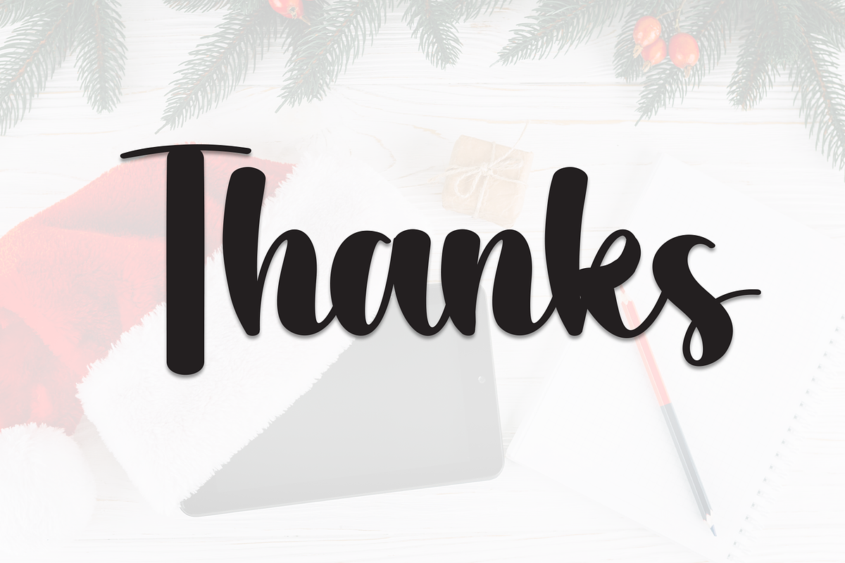 Santa Notebook | Script Font, a Handwritten Font by Scratchones (Photo 9 of 9)