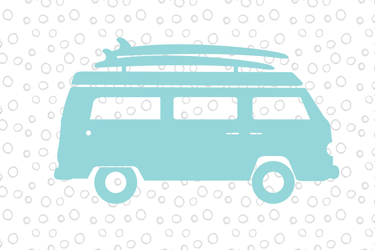 Retro Surf Wagon Vector Illustration, an Object Graphic by Fresh Wave Design (Photo 4 of 6)