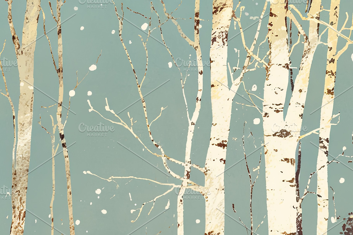 Winter picnic in a snowy forest with family and pets, an Illustration by AS photostudio