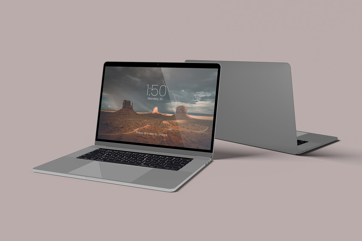 MacBook Pro Display Mockup, an iPhone Mockup by bimockup (Photo 9 of 13)