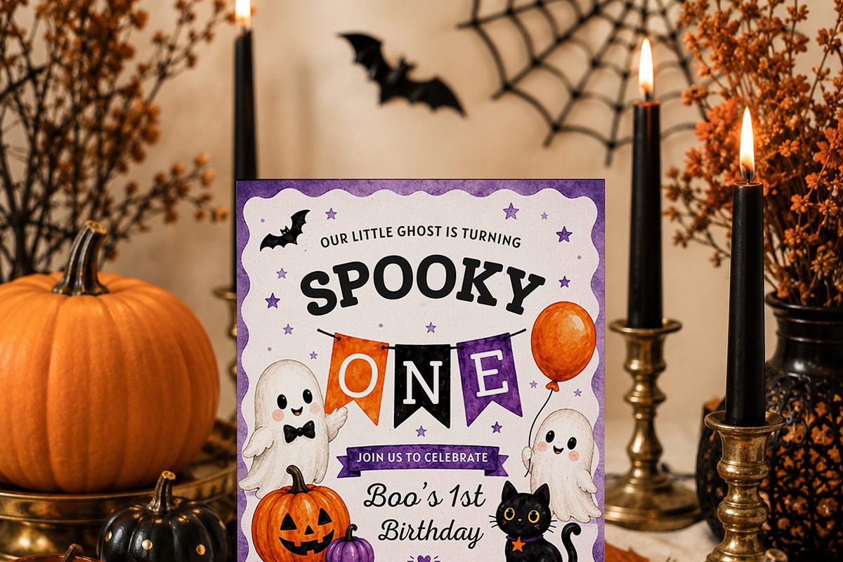 Spooky One Halloween Invitation, an Invitation Template by Arslan (Photo 3 of 5)