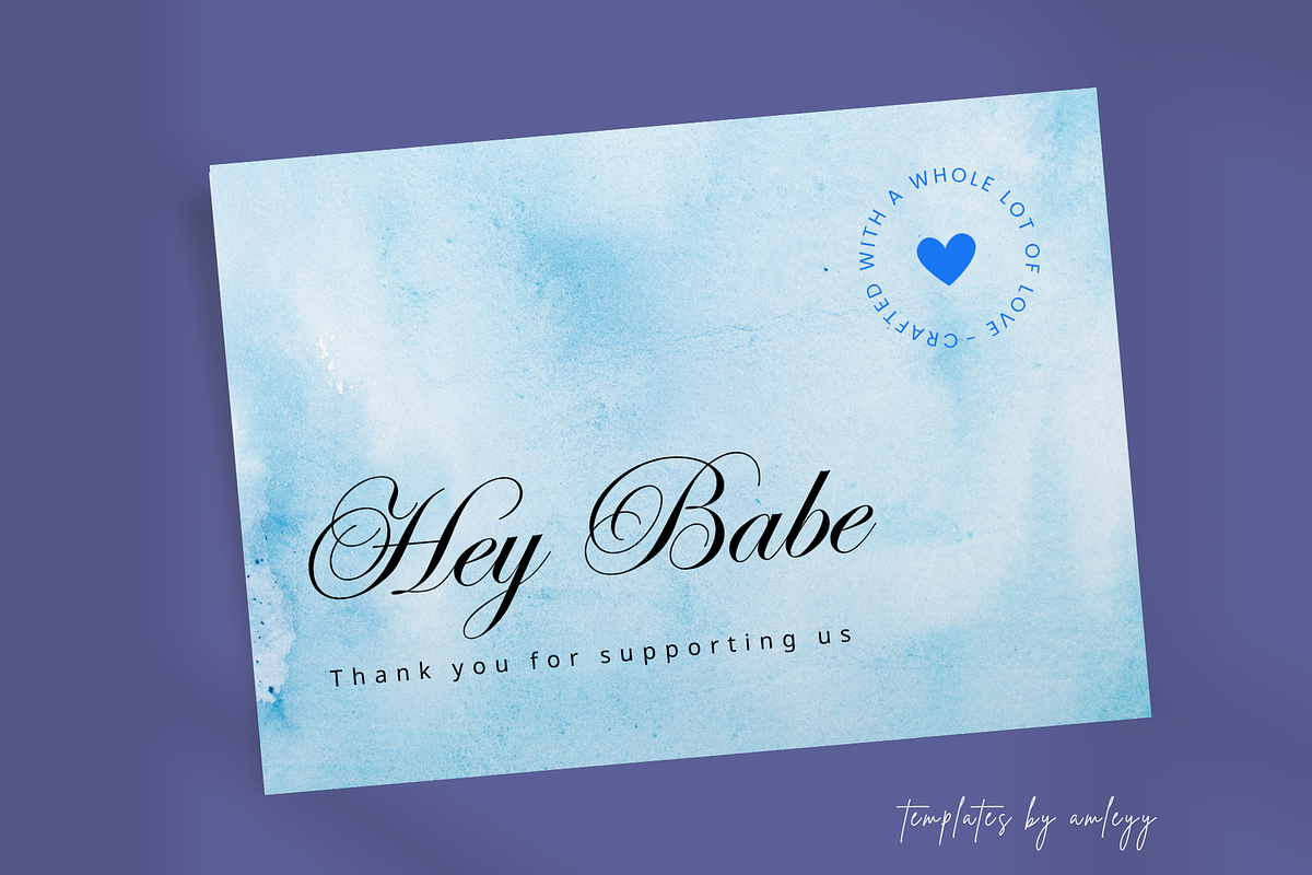 Thank You Card Insert for Packaging, a Card Template by Elegant_Studio44 (Photo 5 of 6)