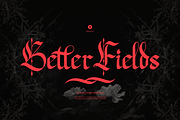 Better Fields | Blackletter Typeface, a Blackletter Font by Denustudios (Thumbnail 1 of 12)