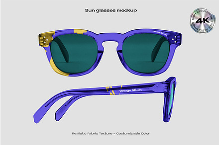 sun glasses mockup