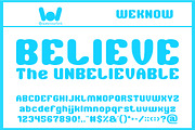 Nice font, a Font by weknow (Thumbnail 4 of 8)