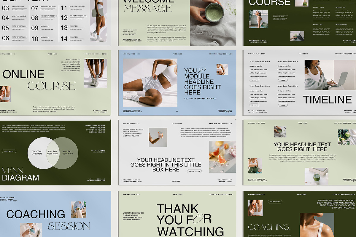 Wellness Coach Slide Deck Template, a Presentation Template by Amaré Creative (Photo 7 of 8)