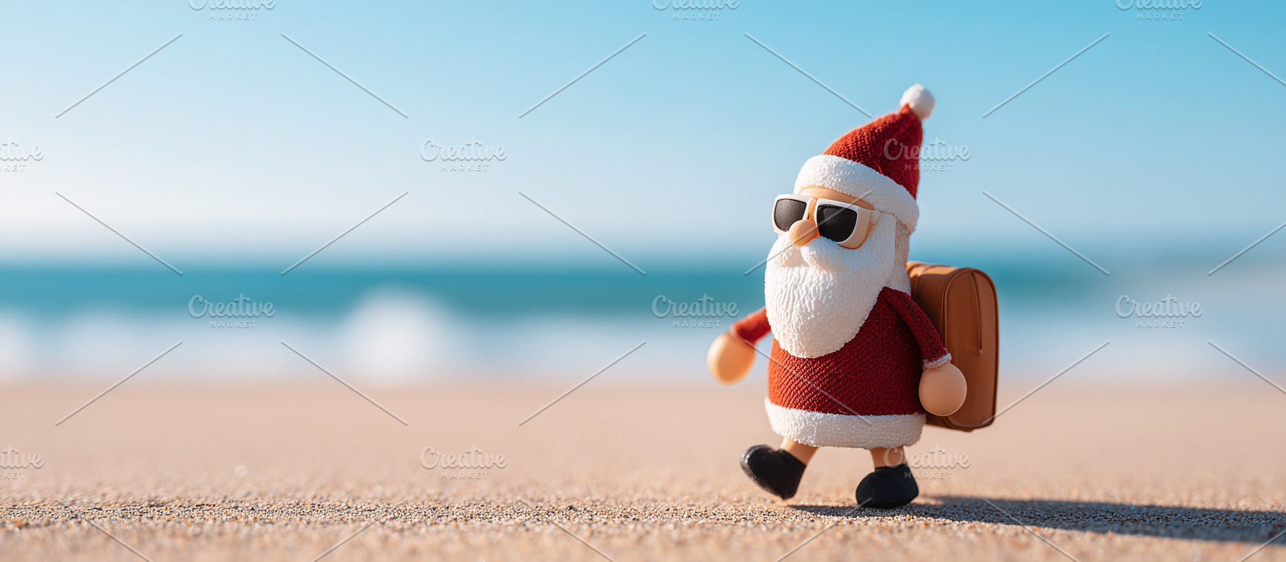 Fun Santa Claus with sunglasses and, a Holiday Photo by MistyDay
