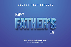 Happy Father's Day 3d Text Effect