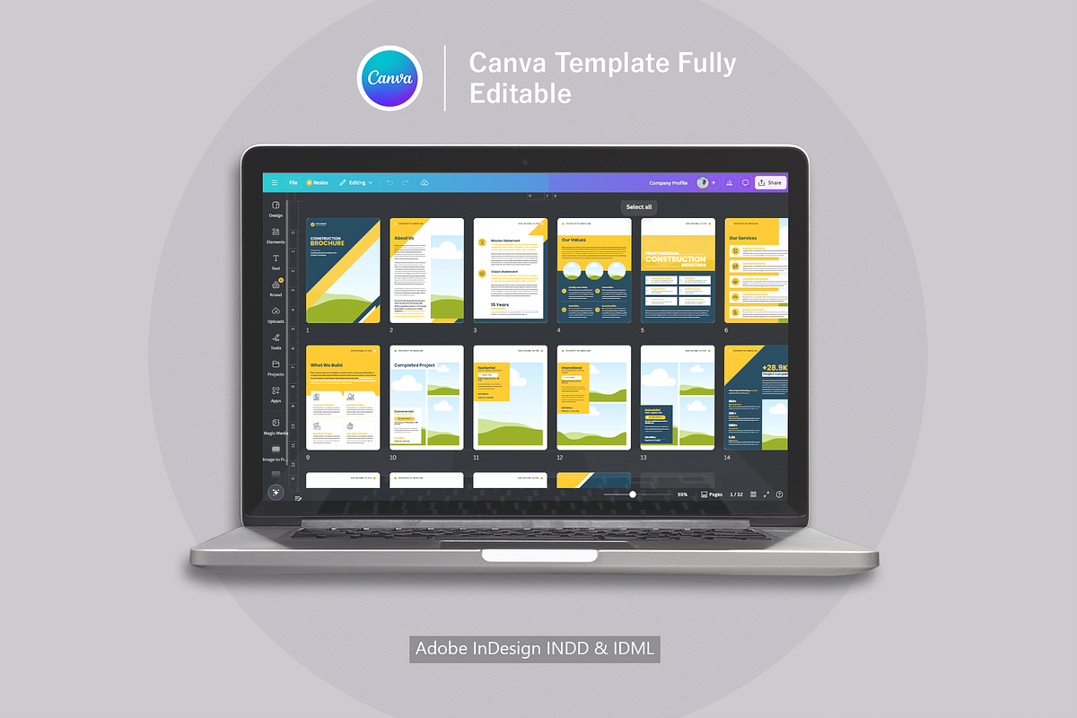 Construction Brochure | Canva preview 3