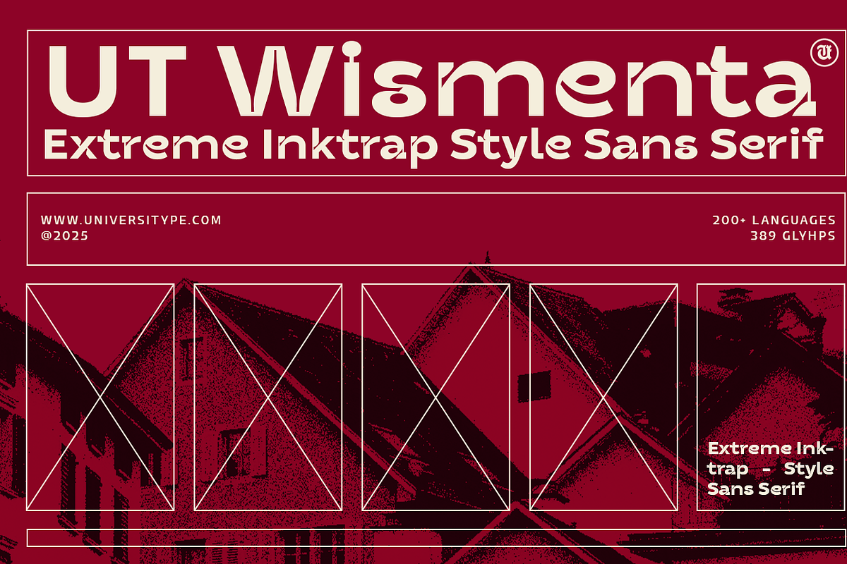 UT Wismenta - Extreme Inktrap Sans, a Sans Serif Font by Universitype (Photo 1 of 15)