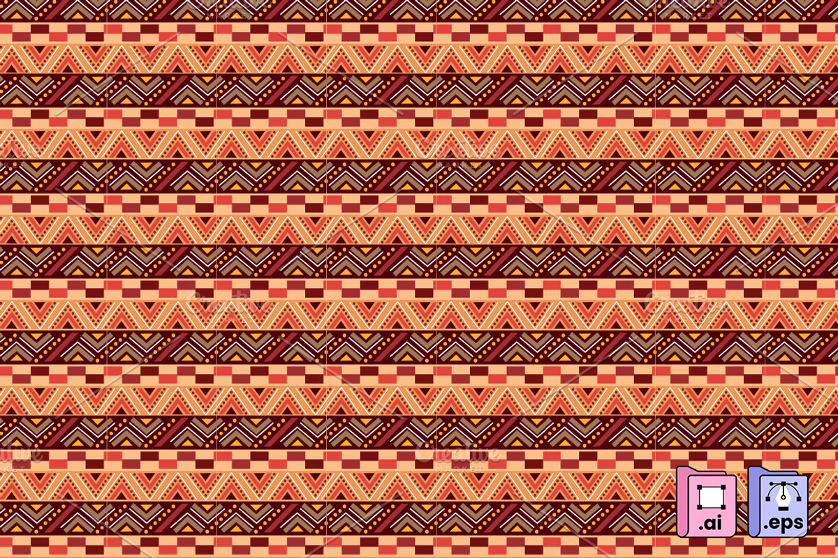 Seamless African Tribal Pattern, a Pattern Graphic by MISS CHATZ (Photo 2 of 3)